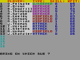 Cup Football screenshot 2 for ZX Spectrum